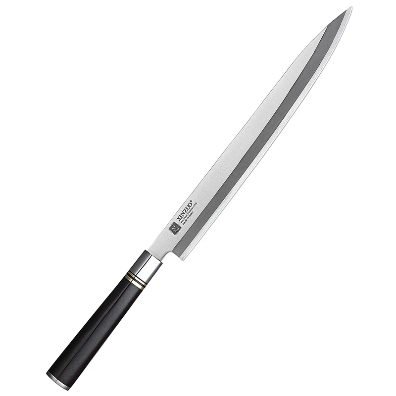 300MM Blade XINZUO сашими нож японский X5Cr15Mov стальной Высококачественный Профессиональный кухонный нож филе рыбы суши нож Деба с ножнами - Цвет: 300MM Blade