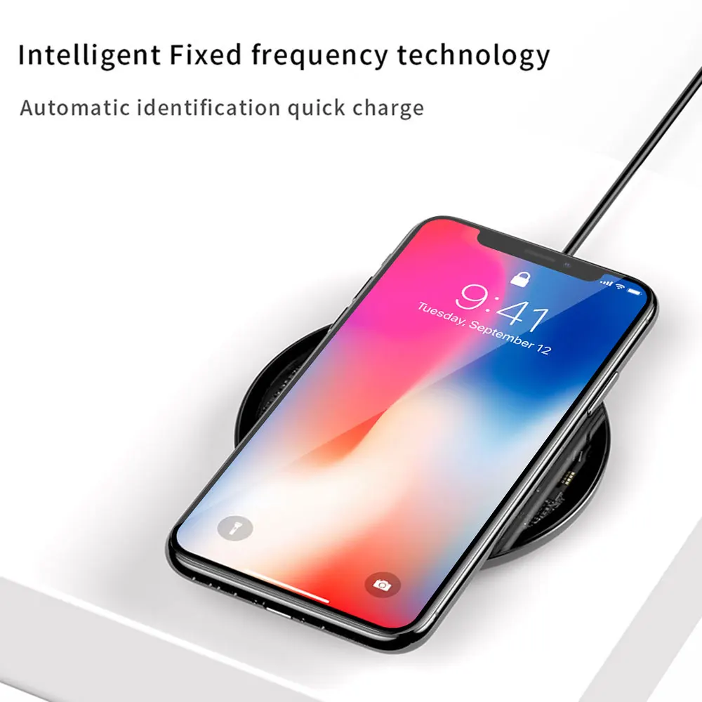 KISSCASE QI Wireless Charger For iPhone X XR XS 8 Plus Mini Fast Charging Samsung S10 Xiaomi 9 | Мобильные телефоны и
