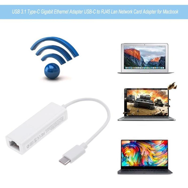 Адаптер Usb 3 1 Type C Gigabit Ethernet для сетевой карты Rj45|Адаптеры AC/DC| |