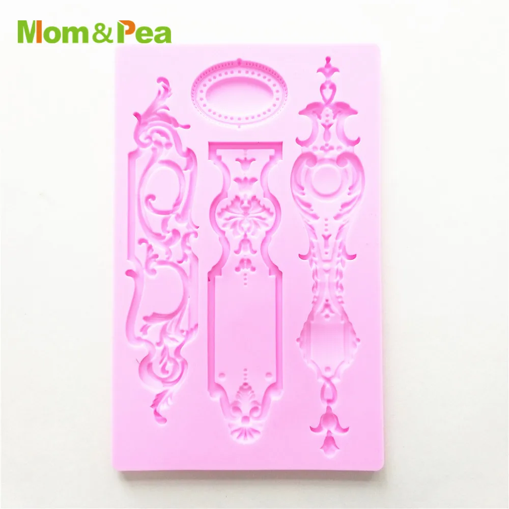 

Mom&Pea MPA2086 Deco Shaped Press Silicone Mold Cake Decoration Fondant Cake 3D Mold Food Grade