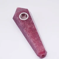 natural red quartz sculpted crystal wand point healing family decor 100mm