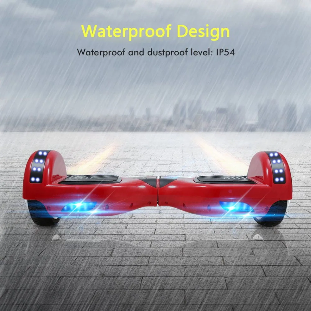 6 5 ''электрический скутер bluetooth led динамик ХОВЕРБОРДА двухколесный велосипед