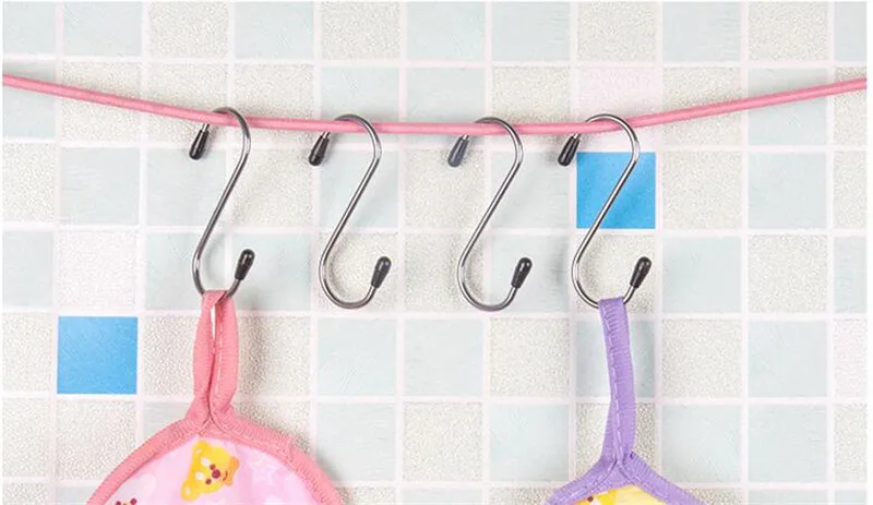 4 шт. застежка из нержавеющей стали S образные крючки для одежды|stainless steel hanger|cloth