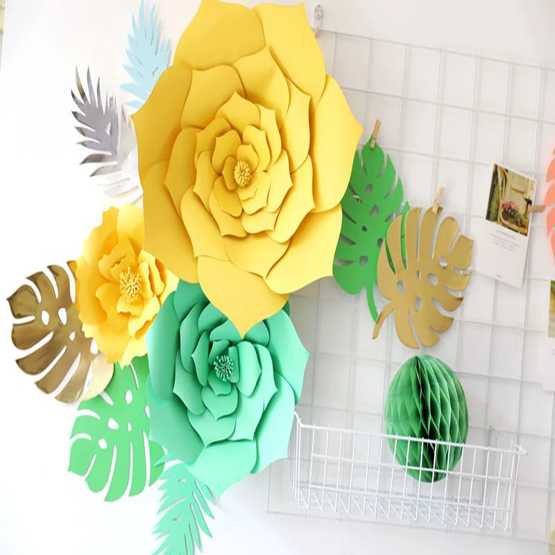 1 шт. 30 см DIY Искусственные бумажные цветы свадебное украшение фон С Днем Рождения Бумажные поделки DIY материалы для мероприятий