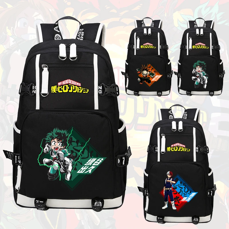 Аниме Модный Рюкзак High Q унисекс с героями аниме Моя геройская Академия для