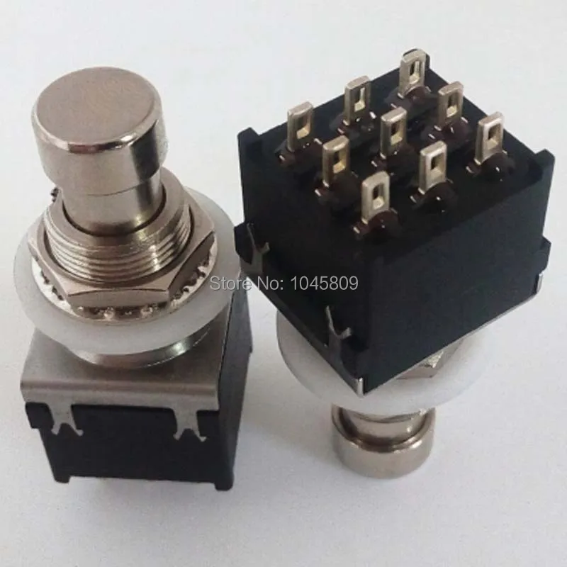 10 x 3PDT 9PIN ножной переключатель для коробка педалей эффектов для гитары топает, ножной металлический переключатель True Bypass аксессуары для гитары
