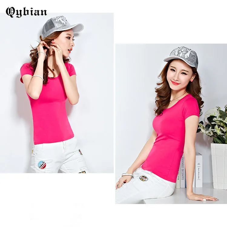 2017 новые летние женские футболки с коротким рукавом майки Мода для женщин