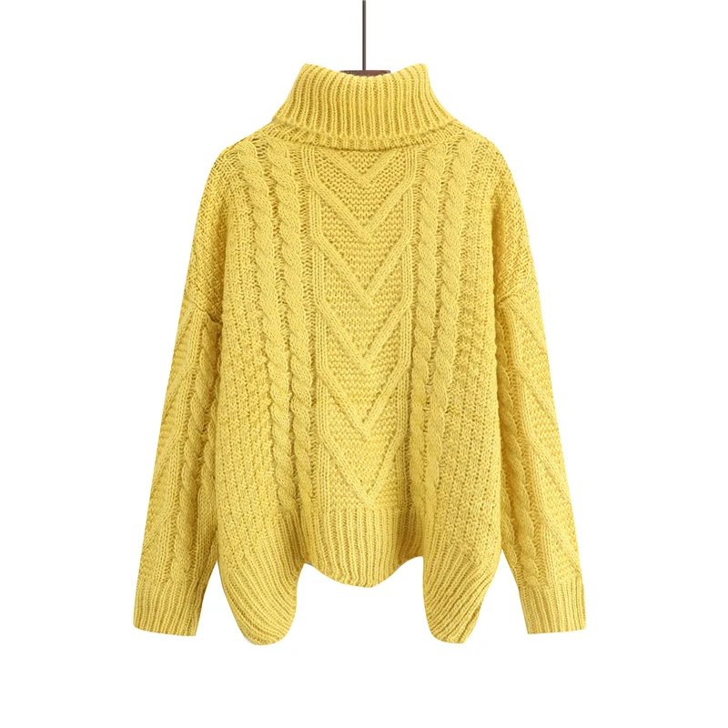 Fitaylor 2019 зимний свободный свитер женский пуловер Женский рукав летучая мышь