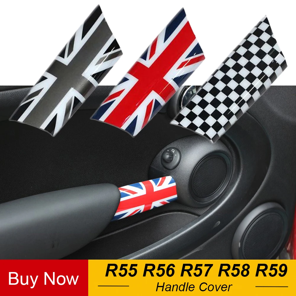Ручка для салона автомобиля Union Jack 2 шт. отделка ручки Mini Cooper JCW R55 Clubman R56 R57 R58 R59