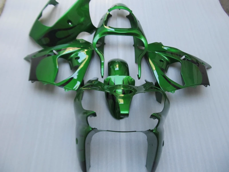Hot sale moto parts fairing kit for Kawasaki ninja ZX9R 2000 2001 green black bodywork fairings set 00 01 OT21 | Автомобили и