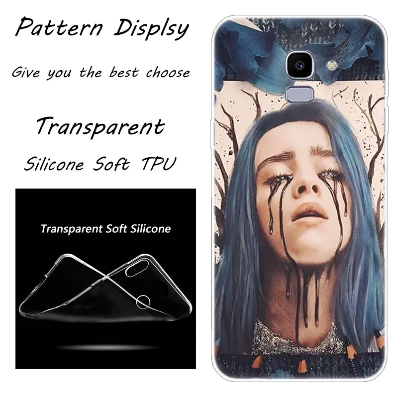 Горячая Billie Eilish Мягкий силиконовый чехол для телефона для samsung Galaxy J8 J6 J4 J2 Core J5 J6 J7 Prime J3 ЕС J4 Plus чехол