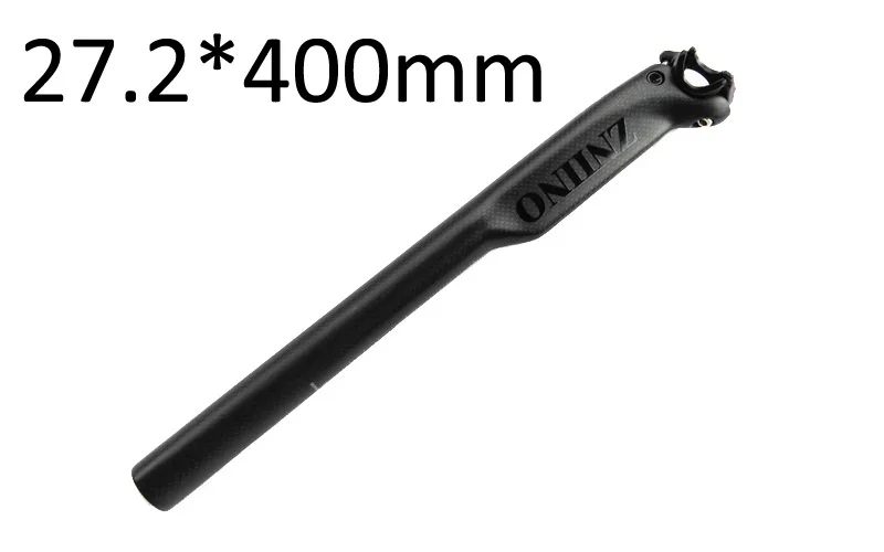 27.2x400mm matte ZNIINO мм 20 мм углерода смещение Подседельный штырь 27,2/30,8/мм 400*350/31,6 черный велосипед Велоспорт Запчасти MTB/дорожный Подседельный штырь К 3 к матовые - Цвет: 27.2x400mm matte