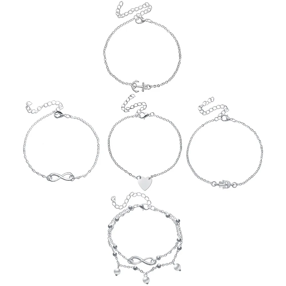 Комплект браслетов IF ME Женский Винтажные Ювелирные украшения на лодыжку в стиле