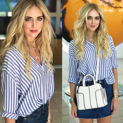 Новинка 2017 модная женская Повседневная винтажная блузка с длинным рукавом