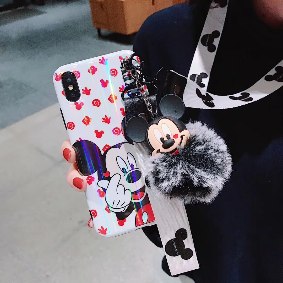 Белый Чехол для iphone 11pro Xs max red minie, чехол для iphone XS/xr X 8plus 7 6 6S plus 8 мультяшный чехол на заднюю панель с 3D игрушкой+ мяч - Цвет: Белый
