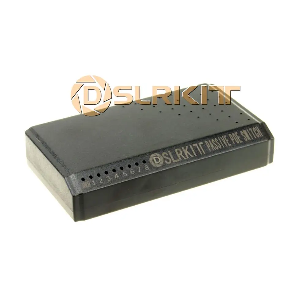 DSLRKIT 8 портов 6 PoE Kit (переключатель + разделитель) 18V 55V до 12V DC понижающий
