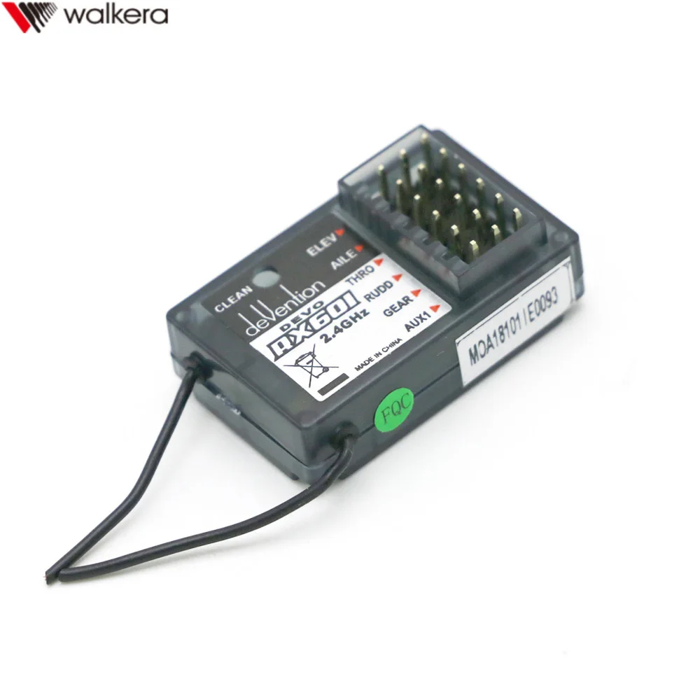 Walkera-receptor RX601 de 6 canales, transmisor/Radio al por mayor, para Walkera dev6s/DEVO7/dev7e/dev8s/DEVO12S-0