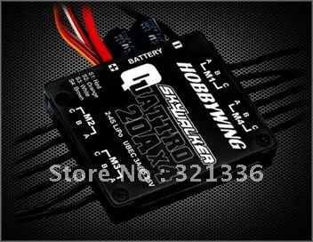 Бесплатная доставка! HOBBYWING Skywalker Quattro 20A x 4 UBEC контроллер скорости бесщеточный ESC