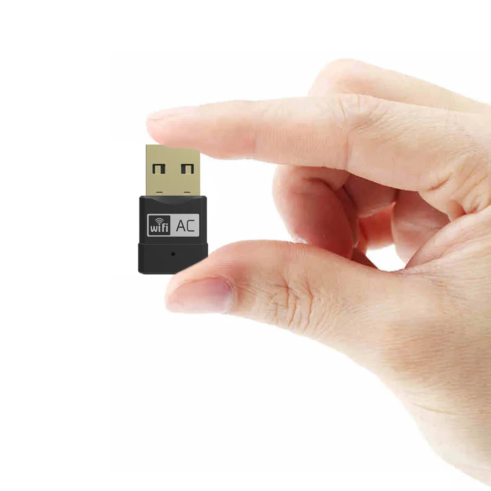 Мини Беспроводной двухдиапазонный 802.11ac Портативный USB WiFi 5 ГГц 2,4 ГГц 433 адаптер Mpbs RTL8811AU для Windows XP Win Vista Win 7 8 10 Mac
