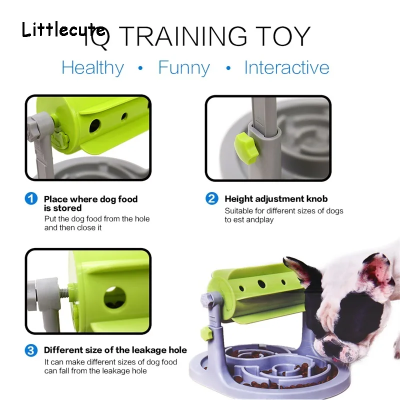 

Food Treated Dog Toys Food Feeder Educational Dog Puzzle Toys Interactive IQ Training Game Toy Anti Choke Slower Feeder Bowl