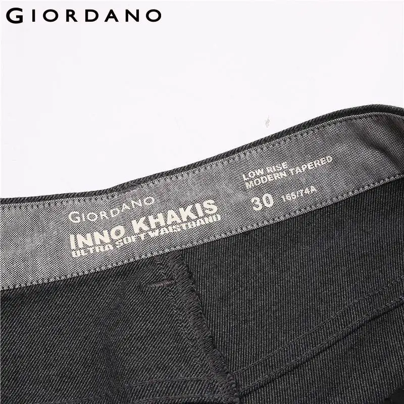 Giordano стрейчевые зауженные повседневные брюки выполненные из натурального хлопка,имеют несколько цветовых решений и размеров