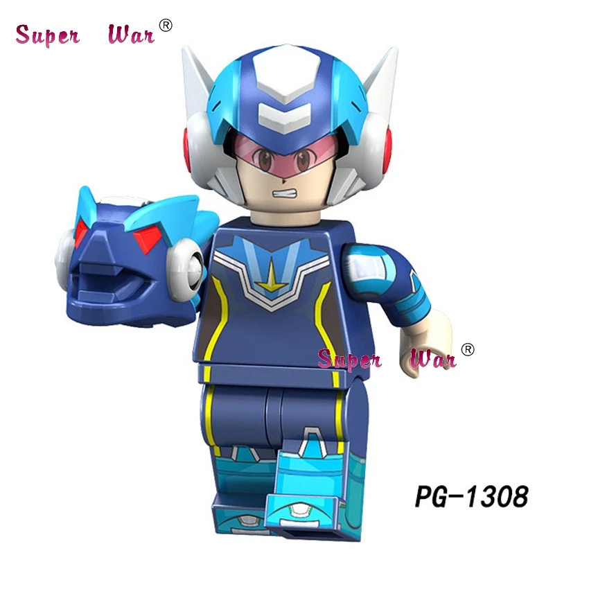 PG1308 Один мультфильм Супер Герои ЖЕЛЕЗНЫЙ ЧЕЛОВЕК 28 FX мазингер Z MEGA man Yuanzu Rockman строительные блоки игрушки для детей - Цвет: PG1308