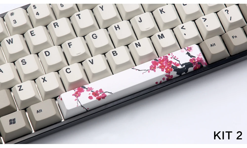 PBT пять Сторон краситель-подложенный пробел 6.25U Вишневый профиль keycap для DIY механическая клавиатура