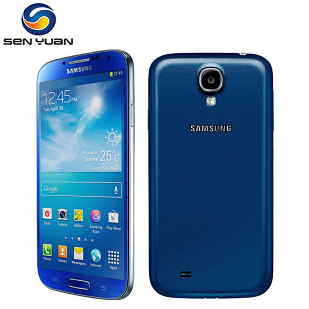 Разблокированный мобильный телефон samsung Galaxy S4 i9500 i9505, 3G и 4G, 5,0 '', 2 Гб ram, 16 ГБ rom, s4, Восстановленный смартфон
