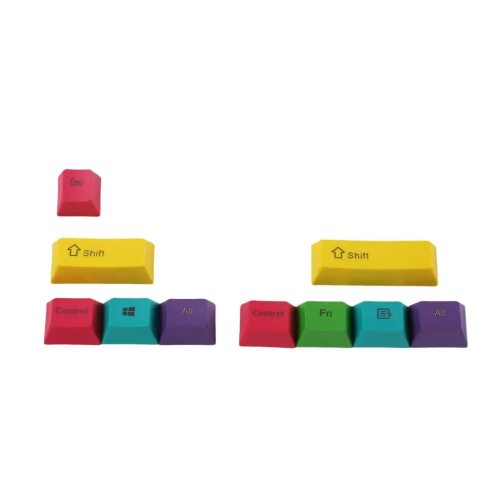 CMYK normal Top OEM профиль PBT RGBY CMYK модификаторы 10 клавиш с лазерной гравировкой, брелки Mac для Cherry MX механическая клавиатура - Цвет: CMYK normal Top