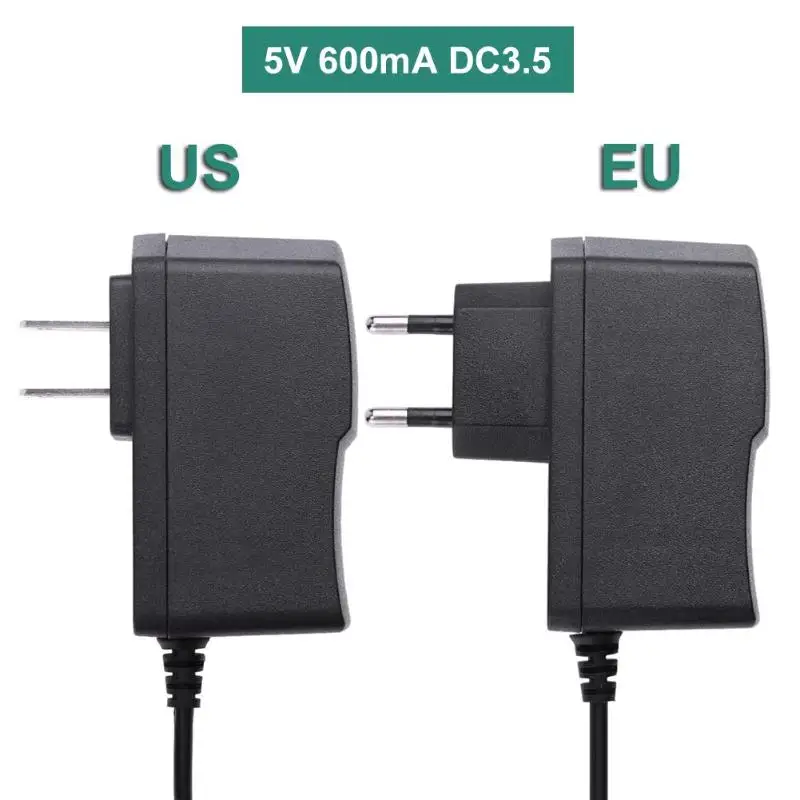 ALLOYSEED европейского и американского стандартов 5V 0.6A 600mA DC3.5x1.35 Питание адаптер