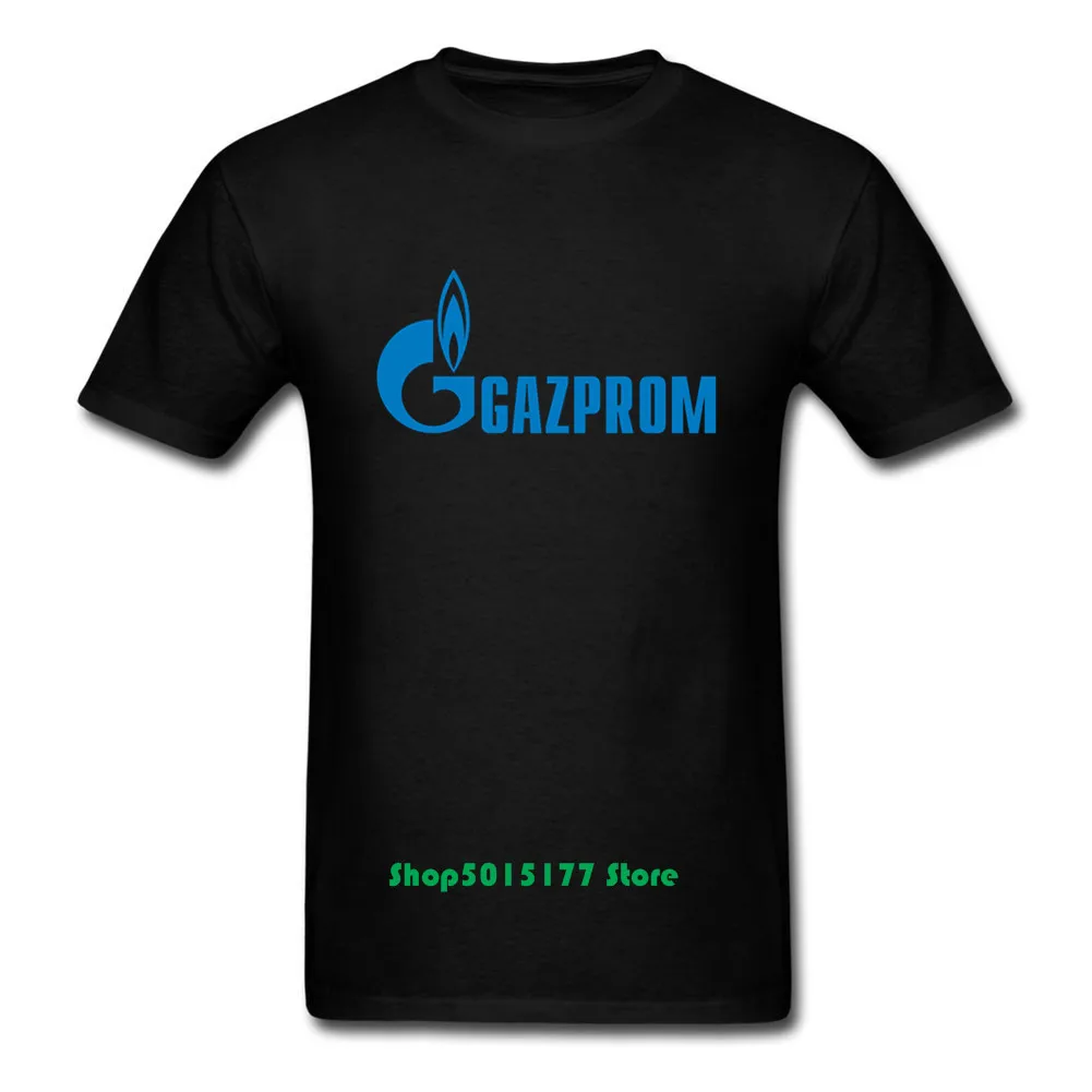 Seven Sisters Oil Giant футболка Gazprom мужская белая в русском стиле с изображением