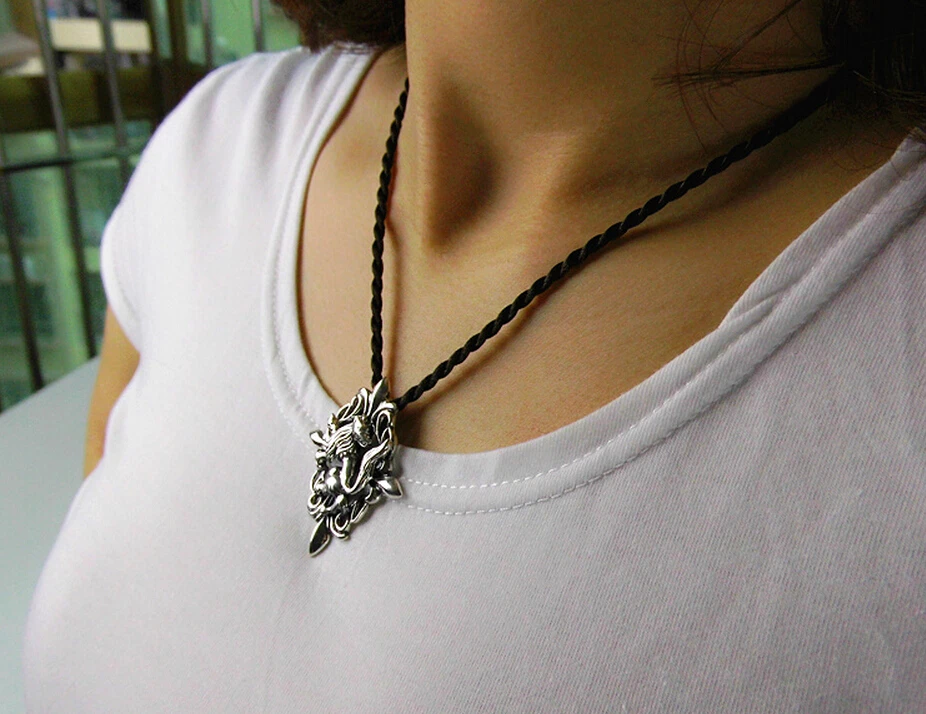 Тайское Серебро винтажный кулон преувеличенная атмосфера в виде волка серебро 925