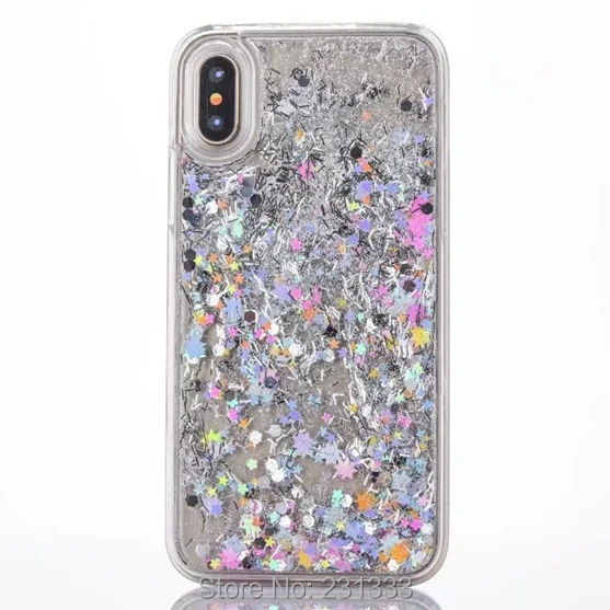 Жесткий чехол C ku для Iphone X 8 7 PLUS 6 6S 5 5C 4G SE с блестящими звездочками динамическая