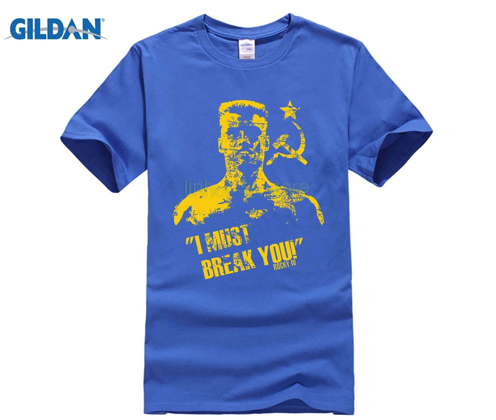 New cotton T-shirt men's round neck short-sleeved casual I Must Break You Drago Shirt |