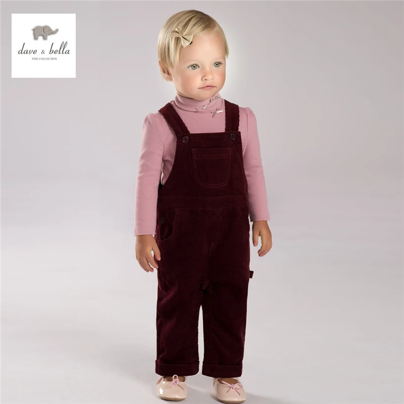 DB3857 дэйв белла осень мальчиков хаки комбинезоны девушки wine red one piece детская