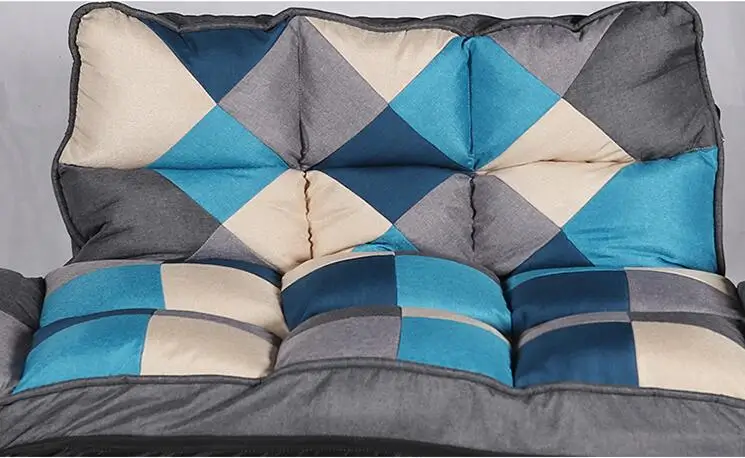Современный складной ленивый диван футон шезлонг Loveseat деревянные ножки и регулируемые подлокотники спинка гостиная складной студийный диван