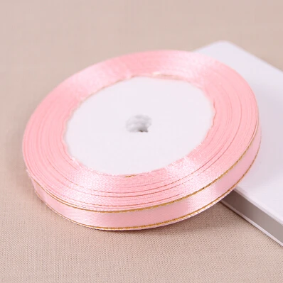 Бесплатная доставка (25 ярдов/рулон) 3/8 &quot10 мм Золотая окантовка Свадебная