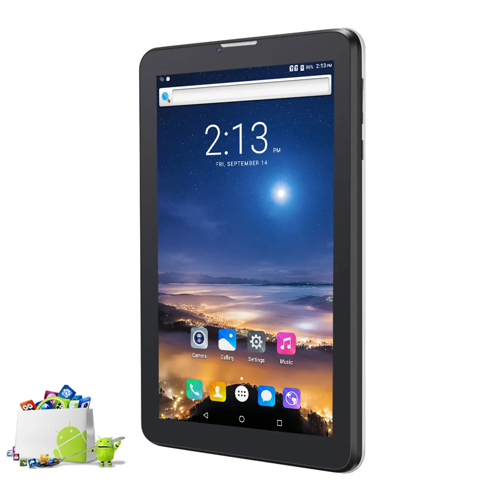 Новое поступление, 7 дюймов, Android 6,0, планшеты, ПК, двухъядерный, 3G, телефонные звонки, две sim-карты, Wi-Fi, Bluetooth, 8 ГБ, планшетный ПК, дешево и просто