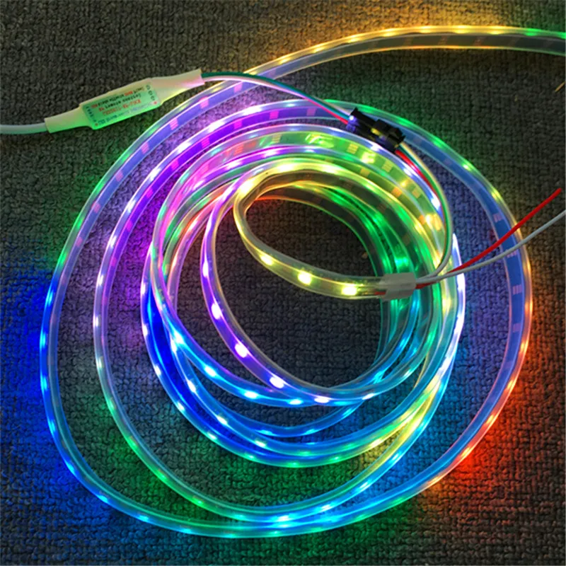 WS2812B Светодиодная лента индивидуально Адресуемая RGB умная Пиксельная полоса 1 м/4