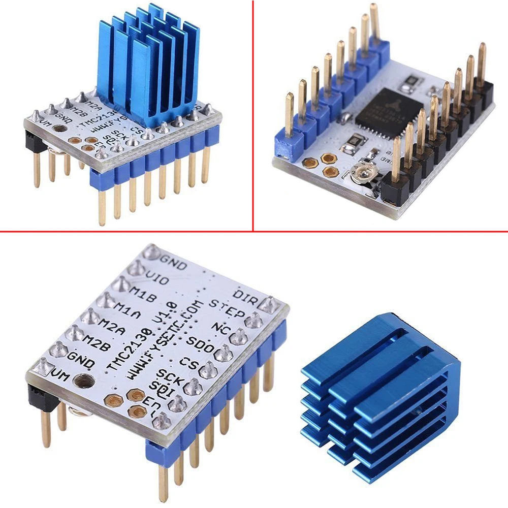 5 шт. Tmc2130 V1.1 детали шагового двигателя бесшумная защита для 3d принтера |