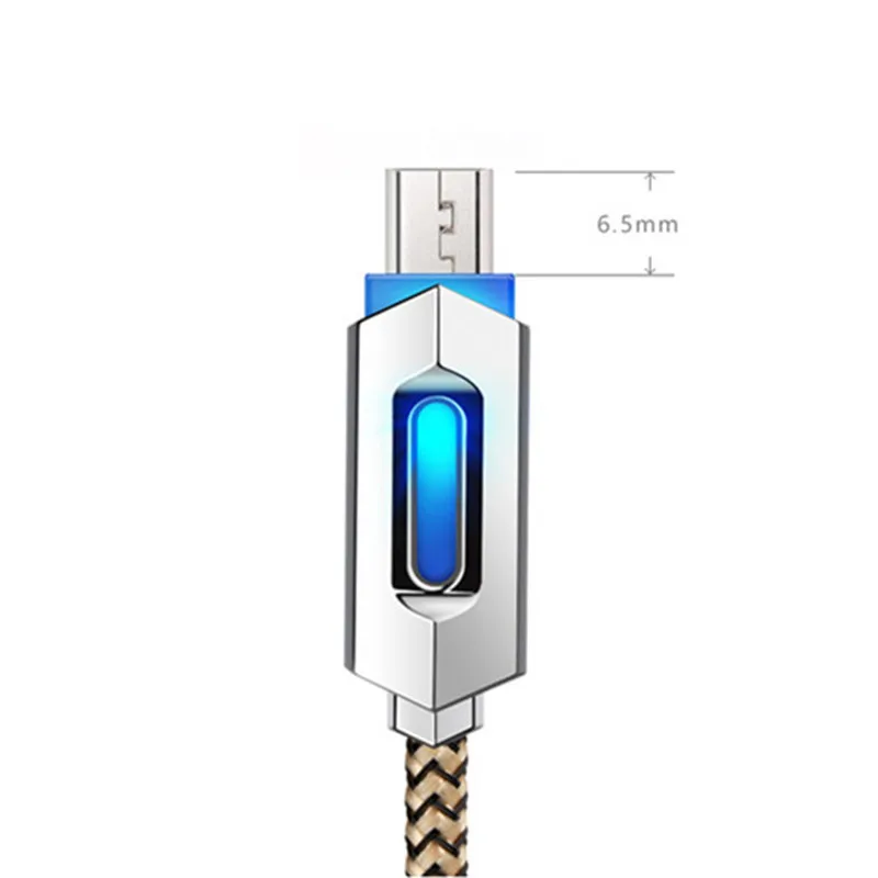 Высокая Скорость Smart Светодиодный Мощность Micro USB заряда синхронизации для Iphone 6 6s