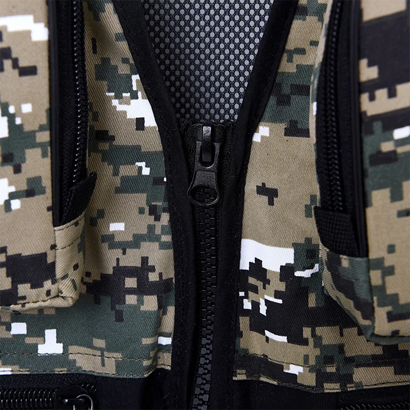 Жилет для рыбалки без рукавов сетчатая рыболовная куртка с множеством карманов