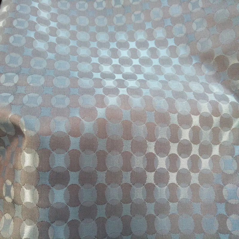 Новая круглая жаккардовая подкладка из полиэстера с монетами и звездами ткань