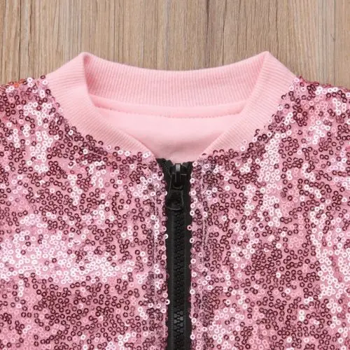 Рождественский Повседневный осенний топ на молнии с Блестками одежда для