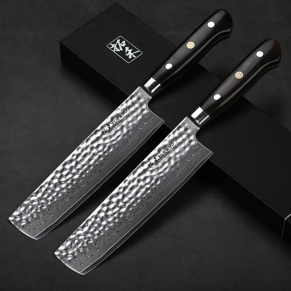 7 дюймовые овощные ножи TURWHO Nakiri японский Профессиональный кухонный нож из