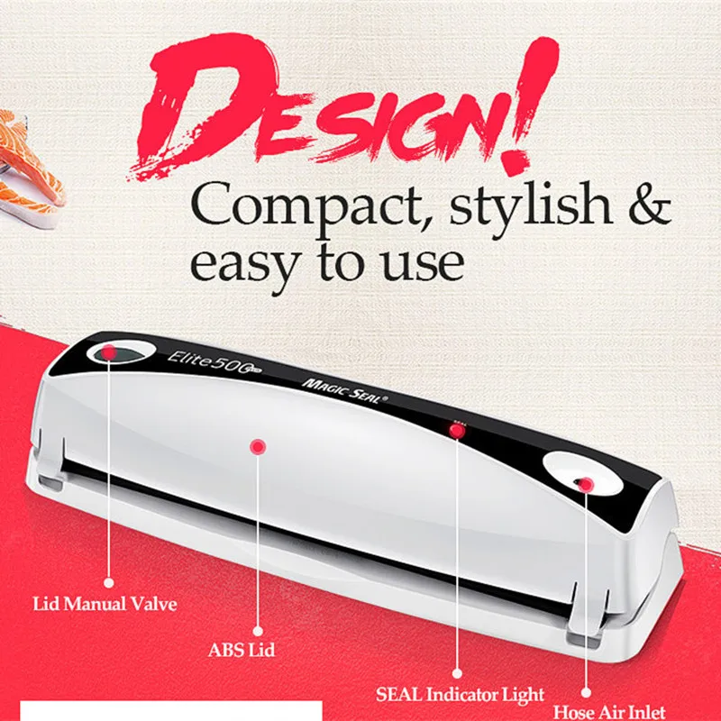 

Автоматический вакуумный упаковщик Magic Seal с функциями сохранение свежести продуктов до 6 раз