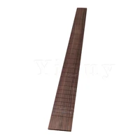 yibuy 53 5x5 7x0 7cm black red rosewood luthier accessories diy guitar making guitar fingerboard 24 frets for 648mm string