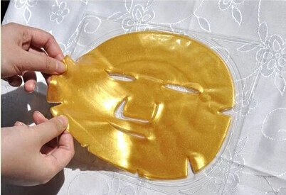 Уход за лицом и глазами! Кристаллическая коллагеновая золотая пудра маска для