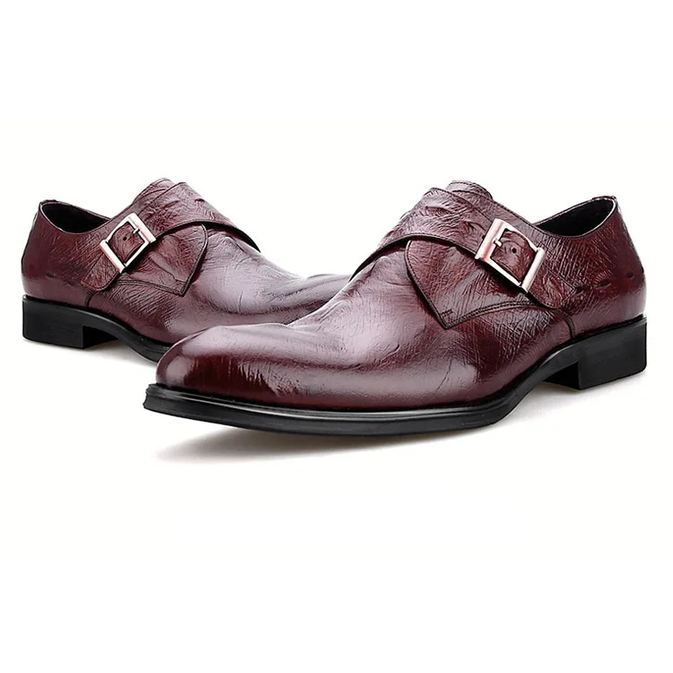 Свадебные туфли из крокодиловой кожи красного и черного цвета Мужские модельные