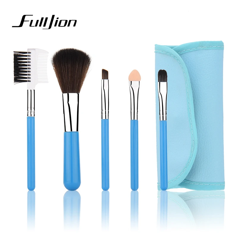 Модные мини кисти Fulljion для макияжа 5 шт. розовые косметический инструмент тени